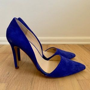 Banana Republic Blue Suede Adelia Pumps Size 7/7.5